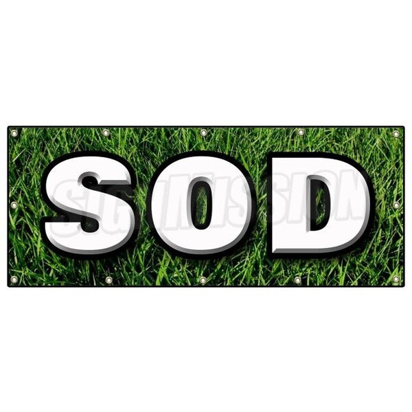 SOD BANNER SIGN landscape landscaper for sale grass seed farm grasses
